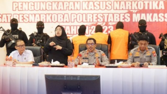 Pengungkapan kasus narkoba jenis sabu 34,6 kilogram. (Foto: Ist)