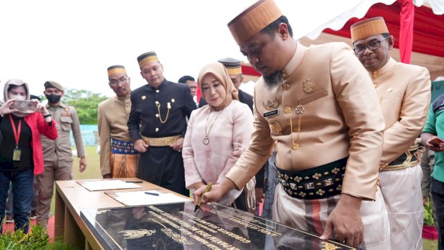 Peresmian bangunan/rehabilitasi TPI Beba Takalar. (Foto: Ist)