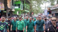 Pakai Kaus Hijau, Andi Sudirman Ramaikan Jalan Sehat HUT ke-50 PPP