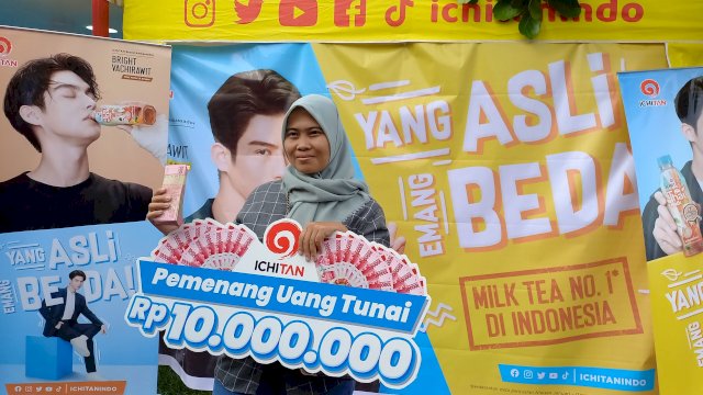 Asrianti pemenang kode unit Ichitan dari Makassar (Sri Wahyu Diastuti / Sulselsatu.com)