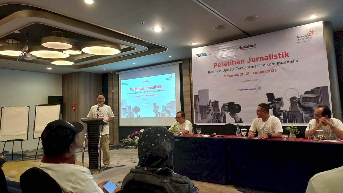Kontribusi Tingkatkan Kualitas Pers, Telkom Indonesia Beri Pelatihan Jurnalistik Bagi Wartawan di Sulsel