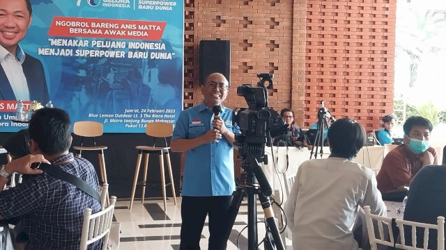 Sekretaris DPW Gelora Sulsel Mudzakkir Ali Djamil. (Foto: Hendrawijaya/Sulselsatu)