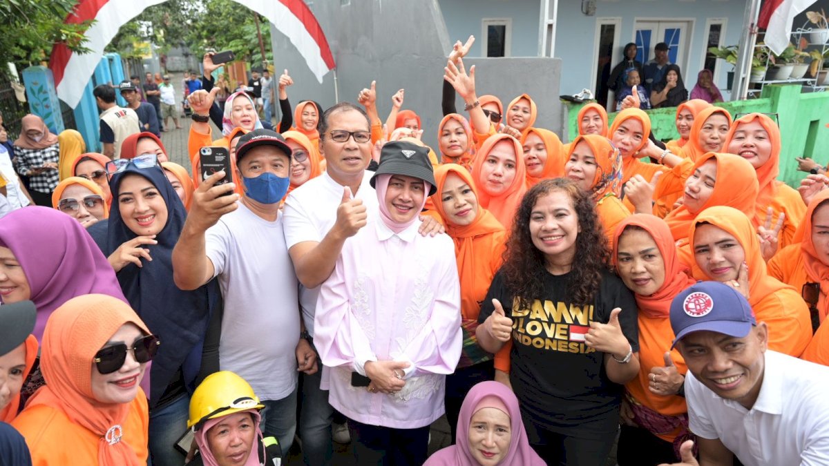 Gerakan Terus Menanam, Ketua TP PKK Makassar Ajak Emak-emak Tanam Cabai dan Bawang