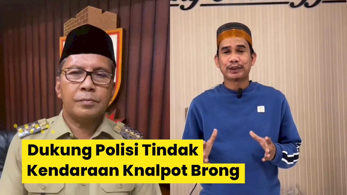 VIDEO: Walikota dan Ketua DPRD Makassar Dukung Polisi Tindak Kendaraan Knalpot Brong di Jalan Raya
