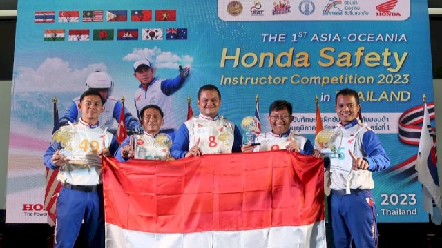 Instruktur AHM raih predikat terbaik di kompetisi safety riding Asia &amp; Oceania (dokumen: istimewa)