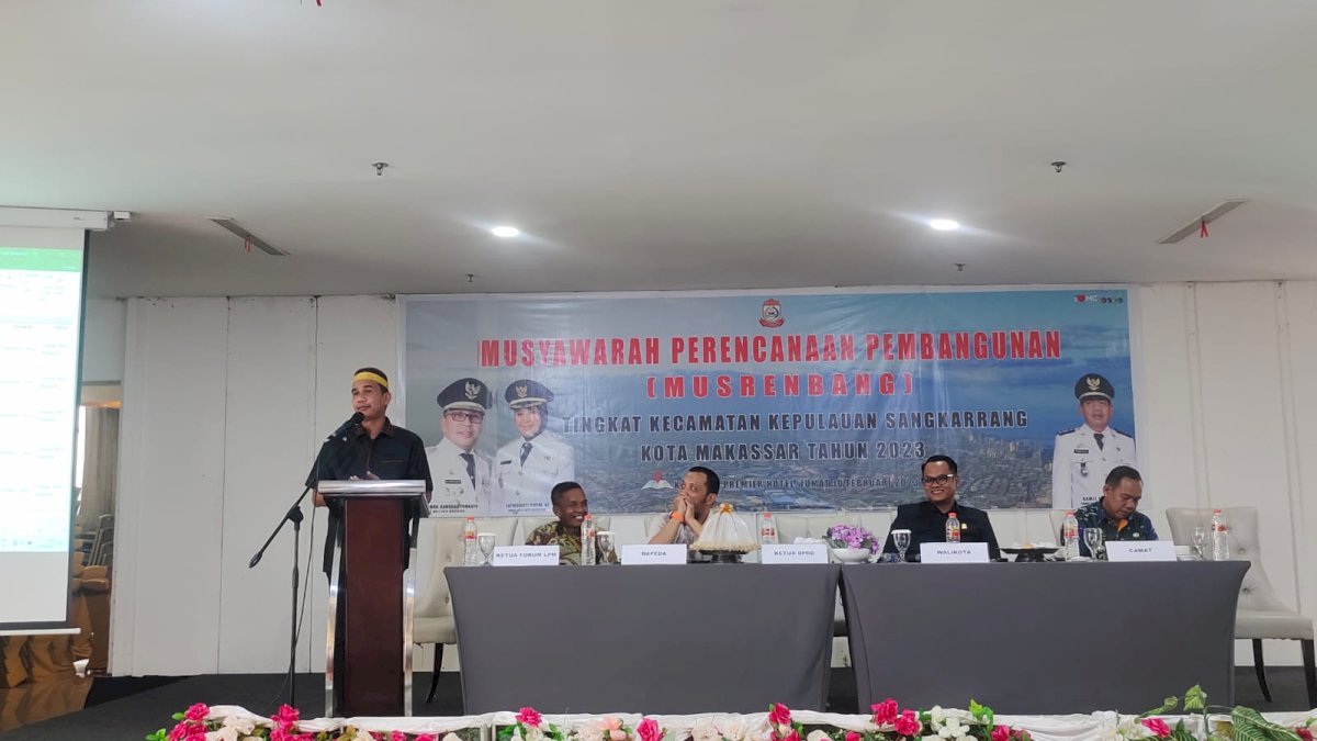 Musrenbang Kecamatan Sangkarrang Dihadiri Ketua DPRD Makassar Rudianto Lallo