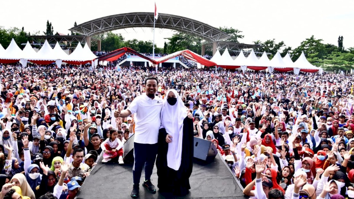 Gubernur Andi Sudirman Anti Mager Bersama 50 Ribu Warga Takalar