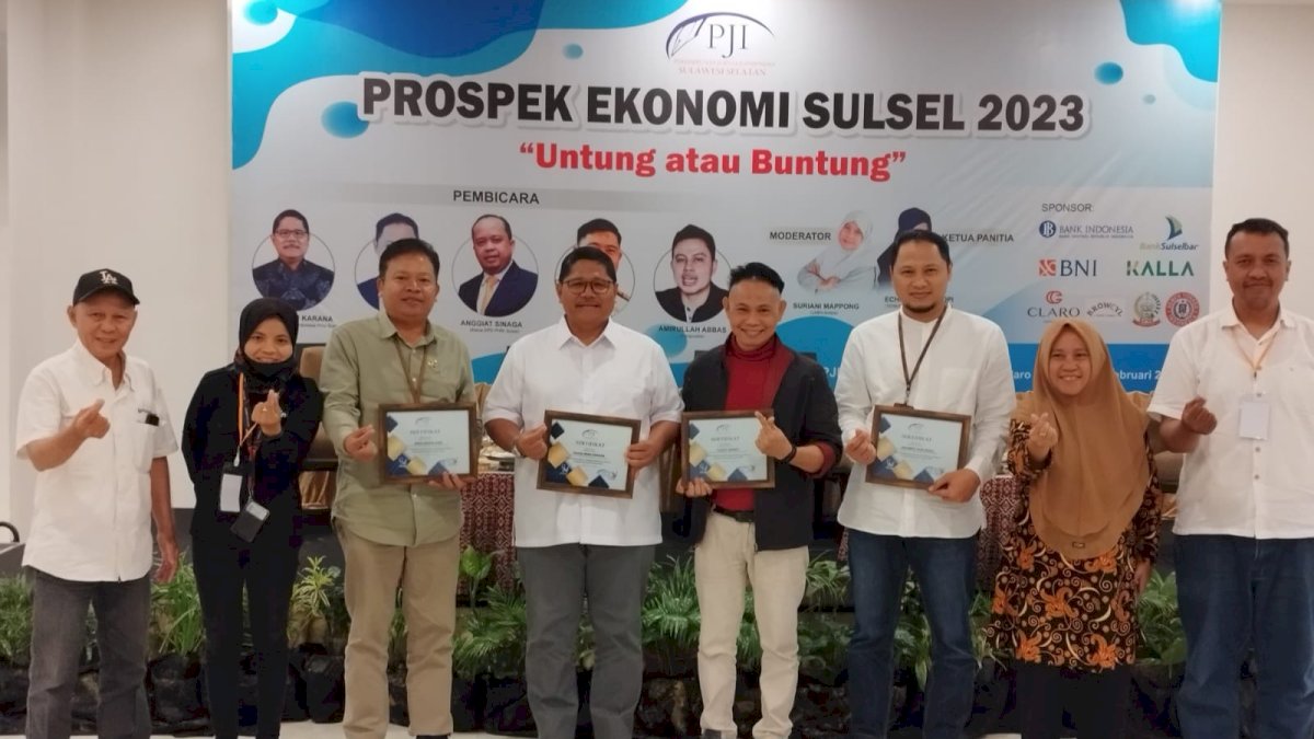 Bahas Ekonomi Sulsel 2023, Diskusi PJI Sulsel Hadirkan Pemateri Kompeten Berikan Prospek Ekonomi ke Depan