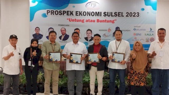 Diskusi PJI Sulsel bahas prospek ekonomi di 2023 (dokumen: istimewa)
