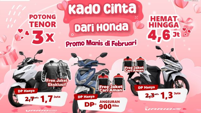 Kado cinta dari Honda untuk merayakan Hari Kasih Sayang (dokumen: istimewa)