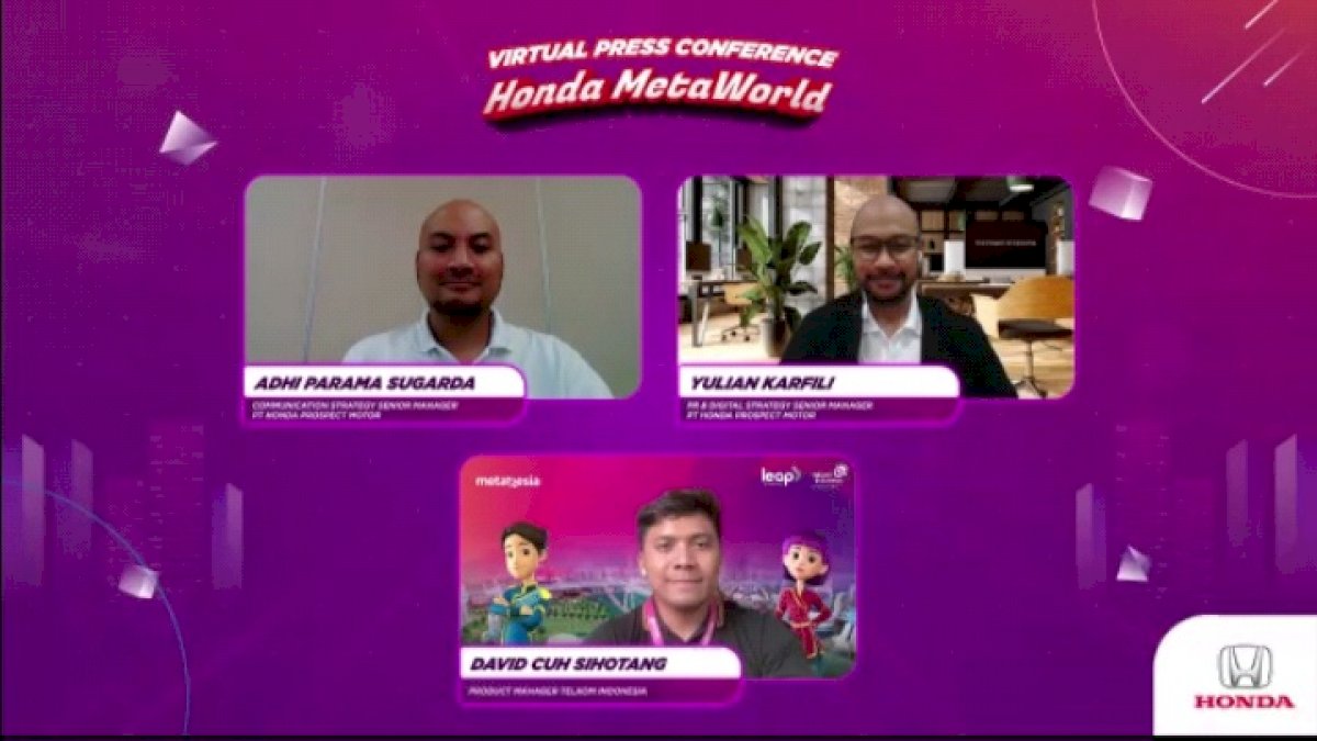 Dunia Virtual Honda MetaWorld Kolaborasi Bersama Telkom, Berinteraksi Layaknya Dunia Nyata