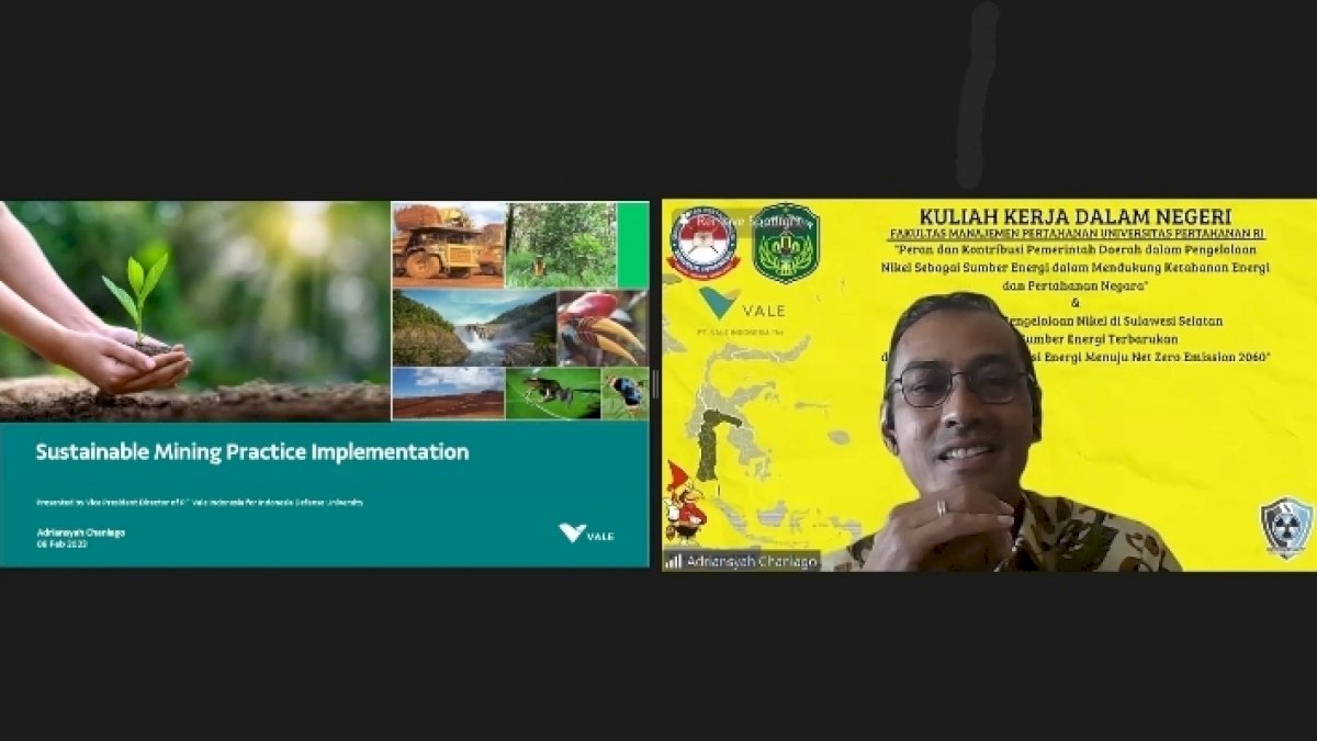 Berikan Pengalaman Praktik Pertambangan PT Vale, Wapresdir PT Vale Jadi Dosen Tamu Prodi Magister Unhan