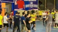 Keras! Pertandingan Futsal Kejari Sinjai Vs BRI Ricuh, Pemain Alami Luka Wajah