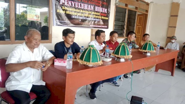 LBH Butta Toa Bantaeng penyuluhan hukum di Desa Banrimanurung, Jeneponto. (Foto: Ist)