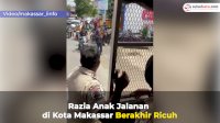 VIDEO: Razia Anak Jalanan di Kota Makassar Berakhir Ricuh