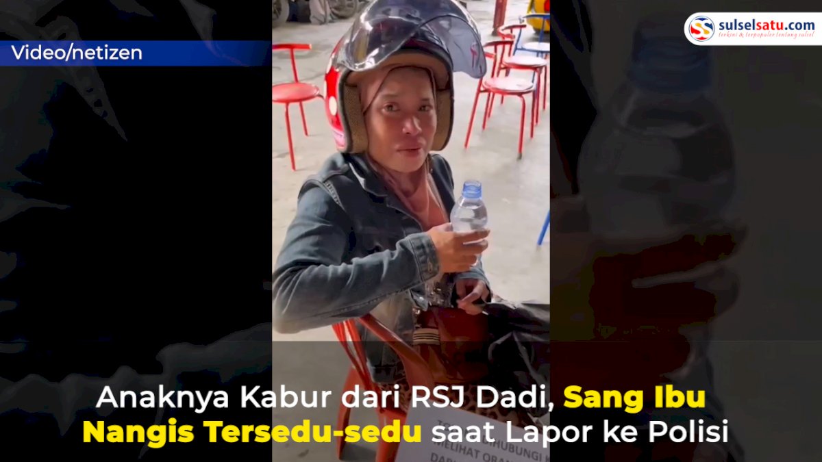 VIDEO: Anaknya Kabur dari RSJ Dadi, Sang Ibu Nangis Tersedu-sedu saat Lapor ke Polisi