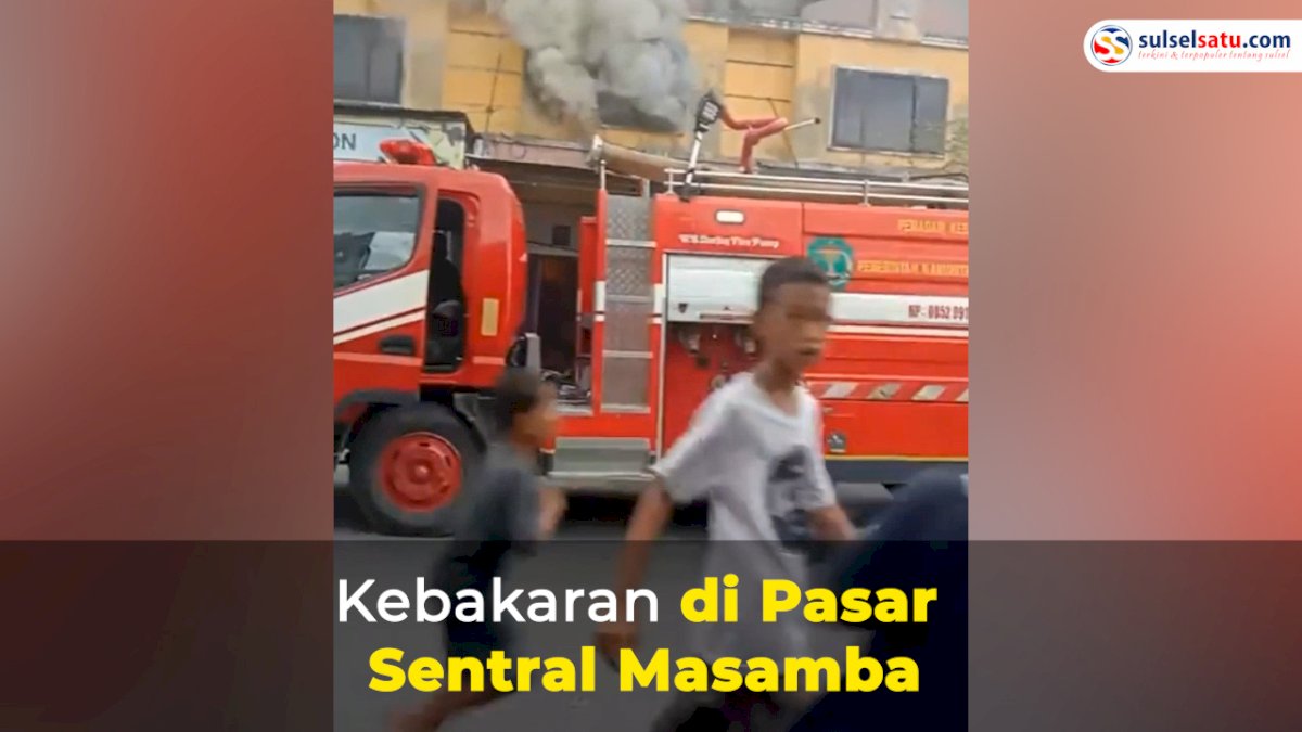 VIDEO: Kebakaran di Pasar Sentral Masamba