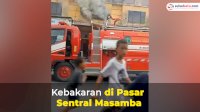VIDEO: Kebakaran di Pasar Sentral Masamba