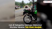 VIDEO: Detik-Detik Truk di Salogatta Mamuju Meluncur Mundur karena Tak Kuat Nanjak