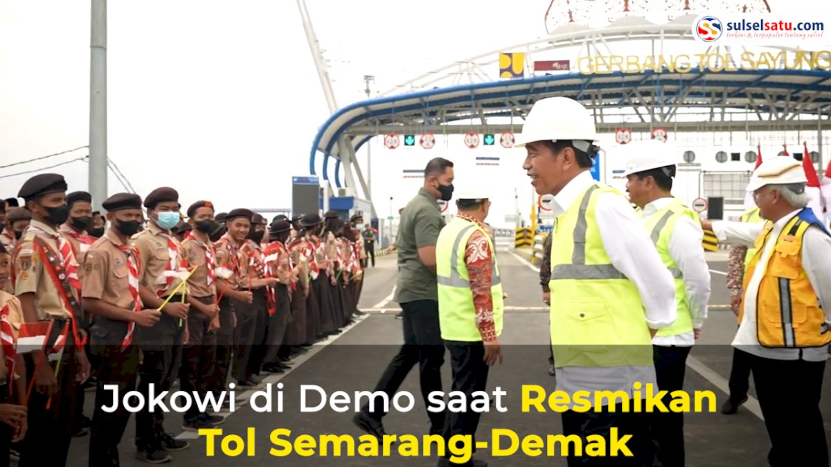VIDEO: Jokowi di Demo saat Resmikan Tol Semarang-Demak, Warga Langsung Dapat Solusi