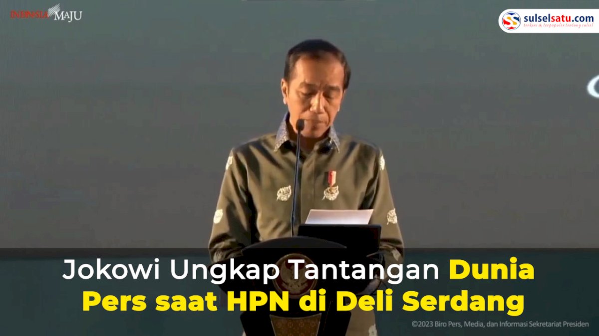 VIDEO: Jokowi Ungkap Tantangan Dunia Pers saat HPN di Deli Serdang