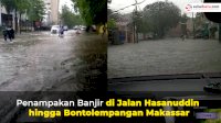 VIDEO: Penampakan Banjir di Jalan Hasanuddin hingga Bontolempangan Makassar