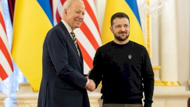 Joe Biden diam-diam kunjungi Ukraina. (Foto: Reuters)