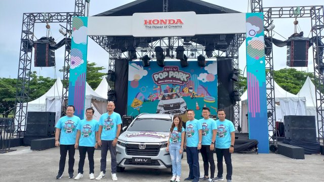 Pembukaan All New BR-V Pop Park di Lapangan Phinisi Point Makassar (Sri Wahyu Diastuti / Sulselsatu.com)