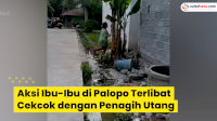 VIDEO: Aksi Ibu-Ibu di Palopo Terlibat Cekcok dengan Penagih Utang
