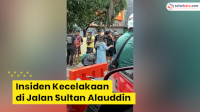 VIDEO: Insiden Kecelakaan di Jalan Sultan Alauddin Makassar