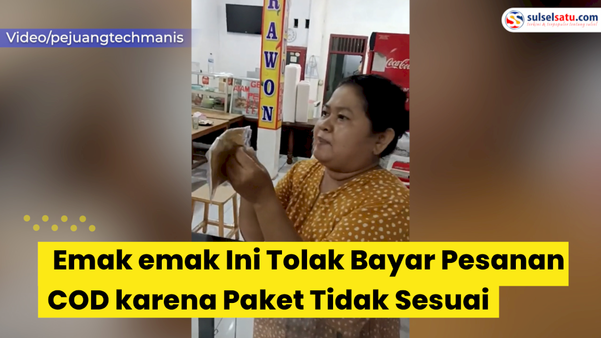 VIDEO: Terjadi Lagi, Emak-emak Ini Tolak Bayar Pesanan COD karena Paket Tidak Sesuai