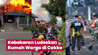 VIDEO: Kebakaran Ludeskan Rumah Warga di Cakke Enrekang
