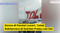 VIDEO: Demo di Pantai Losari, Tolak Reklamasi di Sekitar Pulau Lae-lae