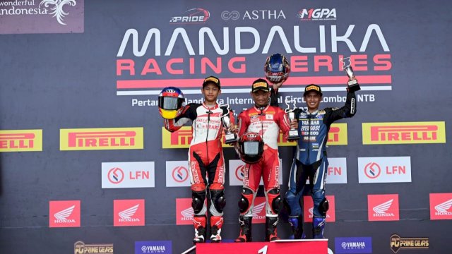 Pembalap Astra yang mendominasi podium Mandalika Racing Series (dokumen: istimewa)