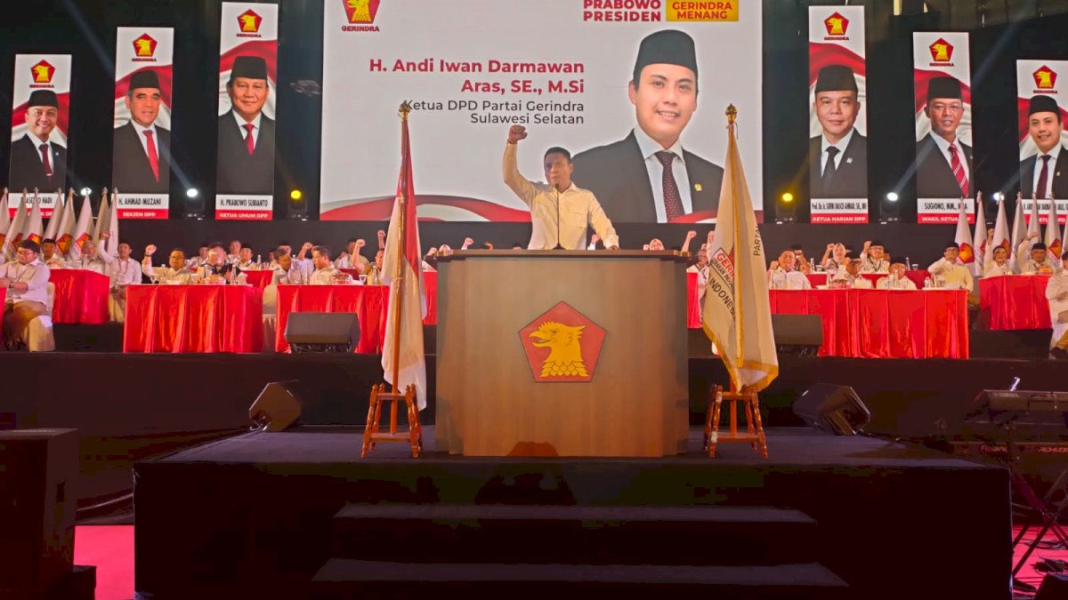 Sufmi Dasco dan Sugiono Bakar Semangat Kader Gerindra Sulsel di Makassar