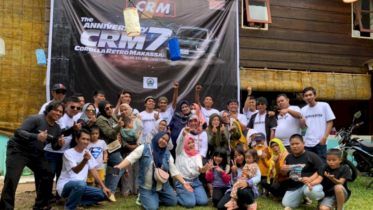 Rayakan Anniversary Ke-7, Corolla Retro Makassar Gelar Family Gathering dan Kunjungan Wisata