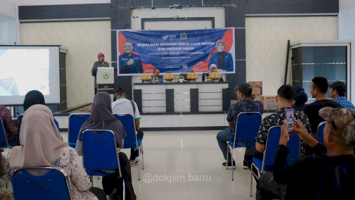 Hadirkan BP3MI Sulsel, Hasnah Syam Ajak Pers Sosialisasi Peluang Kerja Luar Negeri dan Migrasi Aman 