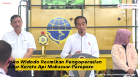 VIDEO: Joko Widodo Resmikan Pengoperasian Jalur Kereta Api Makassar-Parepare