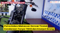 VIDEO: Polrestabes Makassar Gencar Tindak Kendaraan Tanpa TNKB, Sita Moge Harga Rp200 Juta