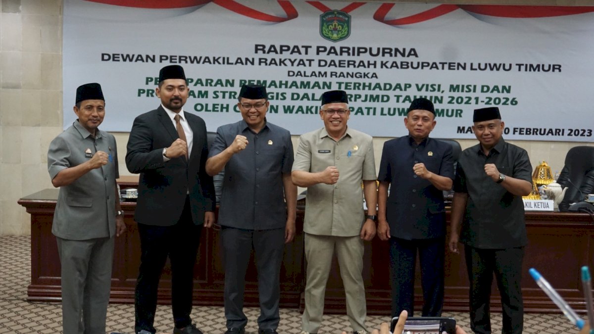 DPRD Lutim Gelar Paripurna untuk Pemaparan Visi Misi Cabup untuk Masa Jabatan 2021-2026