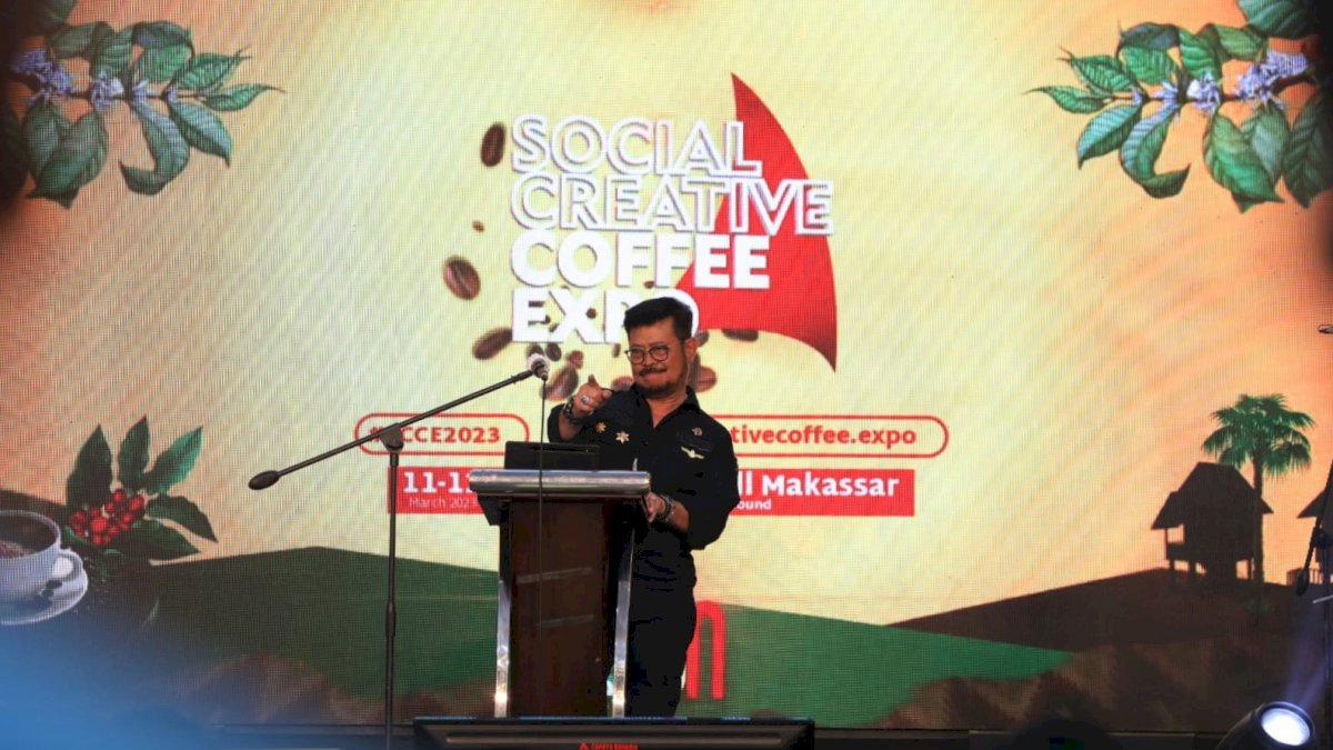 Di Social Creative Coffee Expo, Mentan SYL Dorong Kopi Sulsel Siap Jangkau Pasar Luar Negeri