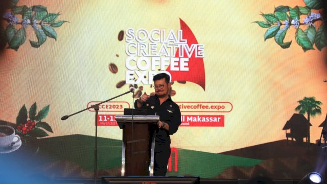 Menteri Pertanian Syahrul Yasin Limpo saat di acara Social Creative Coffee Expo (dokumen: istimewa)