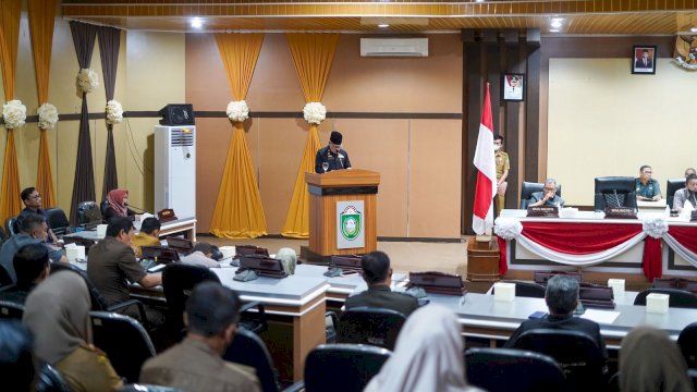 Wal Kota Parepare Taufan Pawe di Rapat Paripurna DPRD (dokumen: istimewa)
