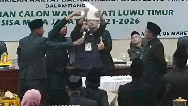 Pemilihan Wabup Luwu Timur di DPRD Lutim. (Foto: Ist)