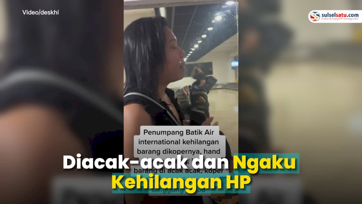 VIDEO: Viral, Koper Seorang Penumpang Batik air Diacak-acak dan Ngaku Kehilangan HP