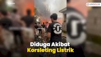 VIDEO: Diduga Akibat Korsleting Listrik, Sejumlah Rumah Warga Ludes Dilalap Api di Maros