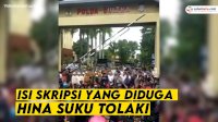 VIDEO: Aksi Demo terkait Isi Skripsi yang Diduga Hina Suku Tolaki