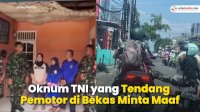 VIDEO: Oknum TNI yang Tendang Pemotor di Bekasi Minta Maaf