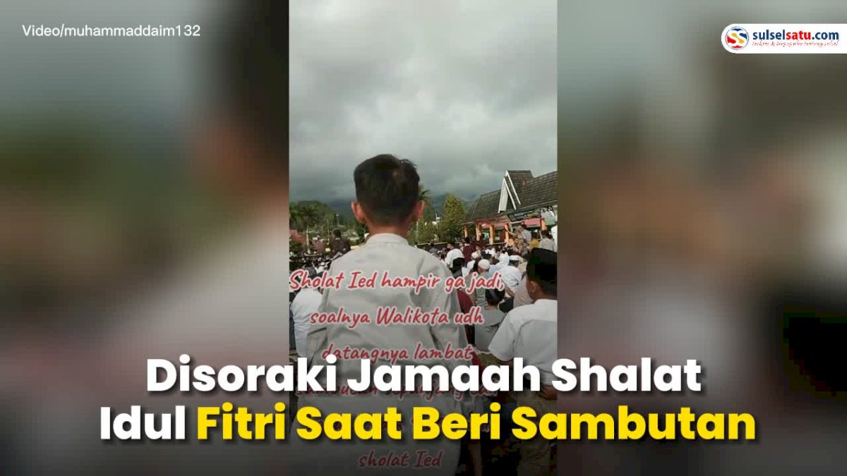 VIDEO: Wali Kota Sungaipenuh Disoraki Jamaah Shalat Idul Fitri Saat Beri Sambutan