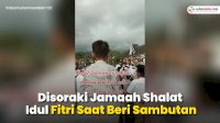 VIDEO: Wali Kota Sungaipenuh Disoraki Jamaah Shalat Idul Fitri Saat Beri Sambutan